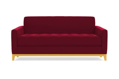 Monroe Drive Apartment Size Sleeper Sofa :: Leg Finish: Natural / Sleeper Option: Deluxe Innerspring Mattress