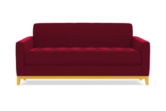 Monroe Drive Apartment Size Sleeper Sofa Bed :: Leg Finish: Natural / Sleeper Option: Memory Foam Mattress