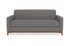 Monroe Drive Twin Size Sleeper Sofa :: Leg Finish: Pecan / Sleeper Option: Memory Foam Mattress