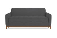 Monroe Drive Apartment Size Sleeper Sofa :: Leg Finish: Pecan / Sleeper Option: Deluxe Innerspring Mattress