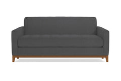 Monroe Drive Twin Size Sleeper Sofa Bed :: Leg Finish: Pecan / Sleeper Option: Memory Foam Mattress