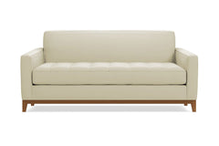 Monroe Drive Twin Size Sleeper Sofa Bed :: Leg Finish: Pecan / Sleeper Option: Memory Foam Mattress