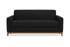 Monroe Drive Apartment Size Sleeper Sofa :: Leg Finish: Pecan / Sleeper Option: Memory Foam Mattress