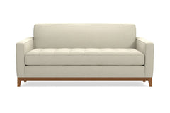 Monroe Drive Twin Size Sleeper Sofa Bed :: Leg Finish: Pecan / Sleeper Option: Memory Foam Mattress