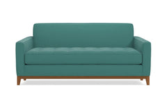 Monroe Drive Twin Size Sleeper Sofa Bed :: Leg Finish: Pecan / Sleeper Option: Memory Foam Mattress