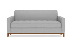 Monroe Drive Twin Size Sleeper Sofa Bed :: Leg Finish: Pecan / Sleeper Option: Memory Foam Mattress