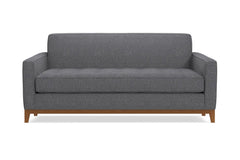 Monroe Drive Twin Size Sleeper Sofa Bed :: Leg Finish: Pecan / Sleeper Option: Memory Foam Mattress