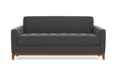 Monroe Drive Apartment Size Sleeper Sofa Bed :: Leg Finish: Pecan / Sleeper Option: Memory Foam Mattress