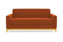 Monroe Drive Apartment Size Sleeper Sofa :: Leg Finish: Natural / Sleeper Option: Deluxe Innerspring Mattress