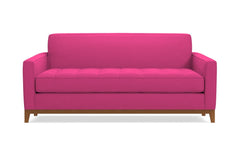Monroe Drive Apartment Size Sleeper Sofa Bed :: Leg Finish: Pecan / Sleeper Option: Deluxe Innerspring Mattress