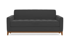 Monroe Drive Twin Size Sleeper Sofa Bed :: Leg Finish: Pecan / Sleeper Option: Memory Foam Mattress