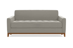 Monroe Drive Twin Size Sleeper Sofa Bed :: Leg Finish: Pecan / Sleeper Option: Memory Foam Mattress