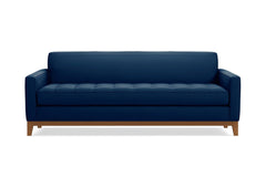 Monroe Drive Queen Size Sleeper Sofa Bed :: Leg Finish: Pecan / Sleeper Option: Memory Foam Mattress