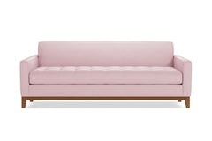 Monroe Drive Queen Size Sleeper Sofa Bed :: Leg Finish: Pecan / Sleeper Option: Memory Foam Mattress