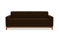Monroe Drive Queen Size Sleeper Sofa Bed :: Leg Finish: Pecan / Sleeper Option: Memory Foam Mattress