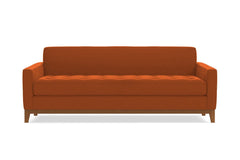 Monroe Drive Queen Size Sleeper Sofa Bed :: Leg Finish: Pecan / Sleeper Option: Memory Foam Mattress