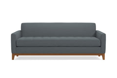 Monroe Drive Queen Size Sleeper Sofa Bed :: Leg Finish: Pecan / Sleeper Option: Deluxe Innerspring Mattress