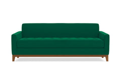 Monroe Drive Queen Size Sleeper Sofa Bed :: Leg Finish: Pecan / Sleeper Option: Deluxe Innerspring Mattress