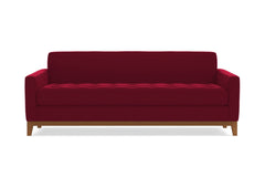 Monroe Drive Queen Size Sleeper Sofa :: Leg Finish: Pecan / Sleeper Option: Memory Foam Mattress