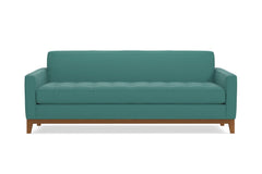 Monroe Drive Queen Size Sleeper Sofa Bed :: Leg Finish: Pecan / Sleeper Option: Deluxe Innerspring Mattress