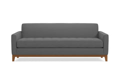 Monroe Drive Queen Size Sleeper Sofa Bed :: Leg Finish: Pecan / Sleeper Option: Deluxe Innerspring Mattress