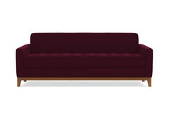 Monroe Drive Queen Size Sleeper Sofa Bed :: Leg Finish: Pecan / Sleeper Option: Deluxe Innerspring Mattress