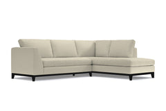 Mulholland Drive 2pc Sleeper Sectional :: Leg Finish: Espresso / Configuration: RAF - Chaise on the Right / Sleeper Option: Deluxe Innerspring Mattress