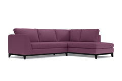 Mulholland Drive 2pc Sleeper Sectional :: Leg Finish: Espresso / Configuration: RAF - Chaise on the Right / Sleeper Option: Deluxe Innerspring Mattress