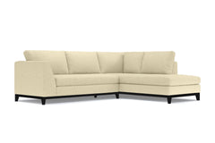 Mulholland Drive 2pc Sleeper Sectional :: Leg Finish: Espresso / Configuration: RAF - Chaise on the Right / Sleeper Option: Deluxe Innerspring Mattress