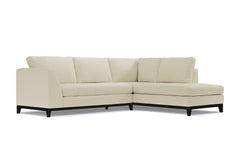 Mulholland Drive 2pc Sleeper Sectional :: Leg Finish: Espresso / Configuration: RAF - Chaise on the Right / Sleeper Option: Deluxe Innerspring Mattress