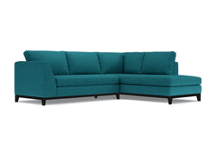 Mulholland Drive 2pc Sectional Sofa :: Leg Finish: Espresso / Configuration: RAF - Chaise on the Right