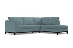 Mulholland Drive 2pc Sleeper Sectional :: Leg Finish: Espresso / Configuration: RAF - Chaise on the Right / Sleeper Option: Deluxe Innerspring Mattress
