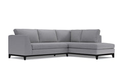 Mulholland Drive 2pc Sleeper Sectional :: Leg Finish: Espresso / Configuration: RAF - Chaise on the Right / Sleeper Option: Deluxe Innerspring Mattress