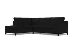 Mulholland Drive 2pc Velvet Sleeper Sectional :: Leg Finish: Espresso / Configuration: LAF - Chaise on the Left / Sleeper Option: Deluxe Innerspring Mattress