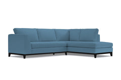 Mulholland Drive 2pc Sleeper Sectional :: Leg Finish: Espresso / Configuration: RAF - Chaise on the Right / Sleeper Option: Deluxe Innerspring Mattress