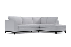 Mulholland Drive 2pc Sleeper Sectional :: Leg Finish: Espresso / Configuration: RAF - Chaise on the Right / Sleeper Option: Deluxe Innerspring Mattress