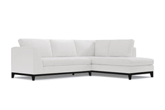 Mulholland Drive 2pc Sleeper Sectional :: Leg Finish: Espresso / Configuration: RAF - Chaise on the Right / Sleeper Option: Deluxe Innerspring Mattress