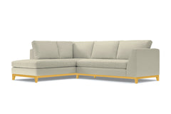 Mulholland Drive 2pc Sleeper Sectional :: Leg Finish: Natural / Configuration: LAF - Chaise on the Left / Sleeper Option: Memory Foam Mattress