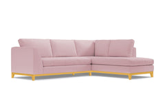 Mulholland Drive 2pc Sectional Sofa :: Leg Finish: Natural / Configuration: RAF - Chaise on the Right