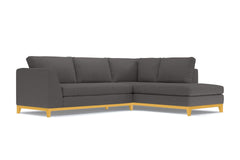 Mulholland Drive 2pc Sectional Sofa :: Leg Finish: Natural / Configuration: RAF - Chaise on the Right