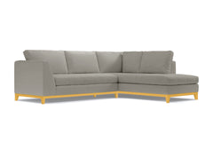 Mulholland Drive 2pc Sleeper Sectional :: Leg Finish: Natural / Configuration: RAF - Chaise on the Right / Sleeper Option: Memory Foam Mattress