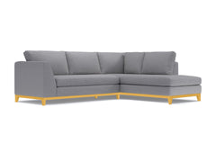 Mulholland Drive 2pc Sectional Sofa :: Leg Finish: Natural / Configuration: RAF - Chaise on the Right