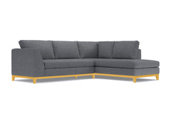 Mulholland Drive 2pc Sectional Sofa :: Leg Finish: Natural / Configuration: RAF - Chaise on the Right