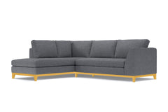 Mulholland Drive 2pc Sleeper Sectional :: Leg Finish: Natural / Configuration: LAF - Chaise on the Left / Sleeper Option: Deluxe Innerspring Mattress