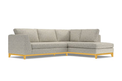 Mulholland Drive 2pc Sectional Sofa :: Leg Finish: Natural / Configuration: RAF - Chaise on the Right