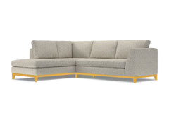 Mulholland Drive 2pc Sleeper Sectional :: Leg Finish: Natural / Configuration: LAF - Chaise on the Left / Sleeper Option: Memory Foam Mattress