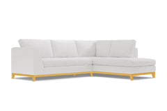 Mulholland Drive 2pc Sectional Sofa :: Leg Finish: Natural / Configuration: RAF - Chaise on the Right