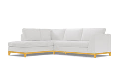 Mulholland Drive 2pc Sleeper Sectional :: Leg Finish: Natural / Configuration: LAF - Chaise on the Left / Sleeper Option: Memory Foam Mattress