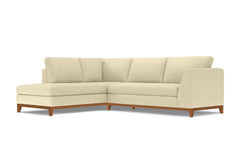 Mulholland Drive 2pc Sleeper Sectional :: Leg Finish: Pecan / Configuration: LAF - Chaise on the Left / Sleeper Option: Deluxe Innerspring Mattress