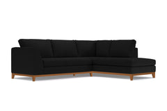 Mulholland Drive 2pc Sectional Sofa :: Leg Finish: Pecan / Configuration: RAF - Chaise on the Right